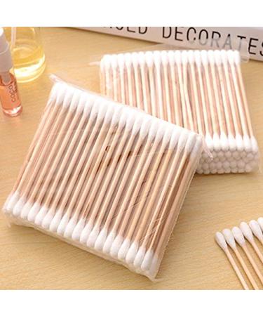 100 Sanitary Napkins & Wooden Double Head Makeup Remover Cotton Swabs - Eco-Friendly Soft & Great for Travel | International Shipping - Buy Online on SooperMarket.com