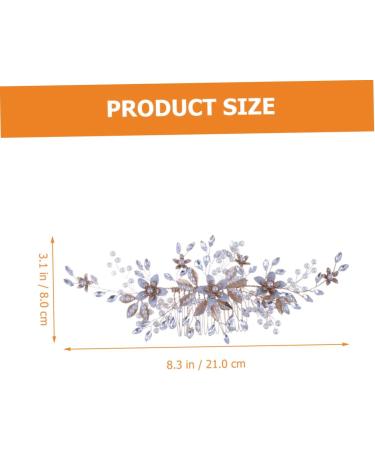FOYTOKI Headgear Bridal Hair Decor Wedding Headdress Bride Wedding Hair Comb Wedding Headpiece Bridal Headpieces for Wedding Bride Hair Comb Bridal Hair Comb Wedding Hair Accessories - Buy Online on SooperMarket.com
