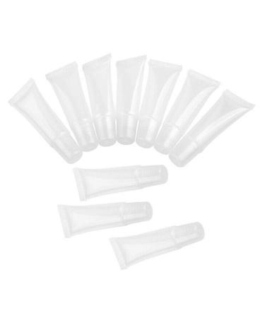 20Pcs Refillable 10ml Mini Clear Lip Gloss Containers for DIY Balm with Syringe - Buy Online on SooperMarket.com