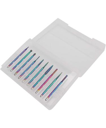 Dekaim Nail Drill Bit Set - 10pcs Tungsten Alloy Nail Drill Bits for Polishing & Manicure/Pedicure Accessories | Type 3 - International Shipping Available - Buy Online on SooperMarket.com