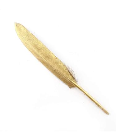 Sowder 50pcs 4-6inch Colorful Gold Goose Feathers for Art Craft Party Decoration - Duck Feather(Gold) - Buy Online on SooperMarket.com