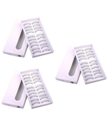 Didiseaon 30 Pairs False Long Eyelashes False Lashes False Eyelashes Fake Lashes Long Natural Eyelashes Handmade Eyelashes