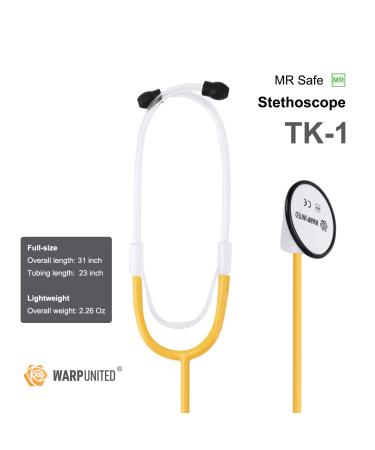 Buy TK-1 Professional MR Safe Stethoscope - Dual Frequency in Lemon Yellow | International Shipping Available - Buy Online on SooperMarket.com