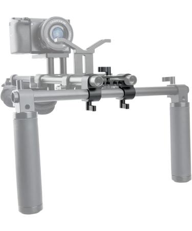 NICEYRIG 90 Degree Right Angle Rail Block Dual Rod Clamp for Video Camera Shoulder Support System - Buy Online on SooperMarket.com