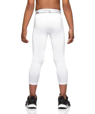 TSLA Boys Youth UPF 50+ Compression Pants 2-Pack, White/Blue, Size 6 - Buy Online on SooperMarket.com