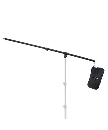 LINCO Lincostore 2.5ft to 5ft Adjustable Overhead Light Boom Arm with Universal Tripod Clamp & Counter-Weight Bag 4255K
