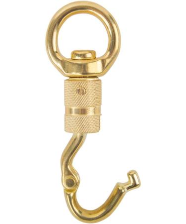 AOWESM Solid Brass Panic Snap 1-1/8 Inch X 4-1/4 Inch Quick Release with Round Swivel and Twist Body (1 Piece) - Buy Online on SooperMarket.com