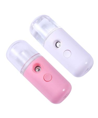 Beavorty 2pcs Air Diffuser Facial Mister Portable Beauty Spray Water Meter Carburetor Hydrating Face Steamer