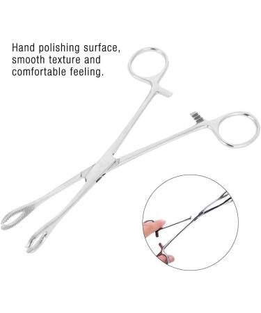 Professional Surgical Steel Sponge Tweezers for Upper Lip Navel Nose Tongue & Septum | Stainless Steel Precision Tools - Buy Online on SooperMarket.com