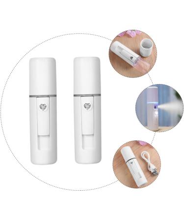 Baluue 2pcs Spray Meter Women Face Humidifier Diffusers for Essential Oils Air Diffuser Plastic White - Buy Online on SooperMarket.com