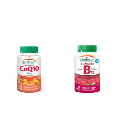 Jamieson CoQ10 100mg NEW 60 Gummies & B12 Gummy NEW 70 Gummies