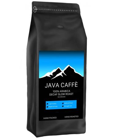 Java Caffe Decaf Slow Roast Ground Coffee (1kg) - Arabica Full Medium Roast Artisan Coffee For Cafetieres & Filter Machines