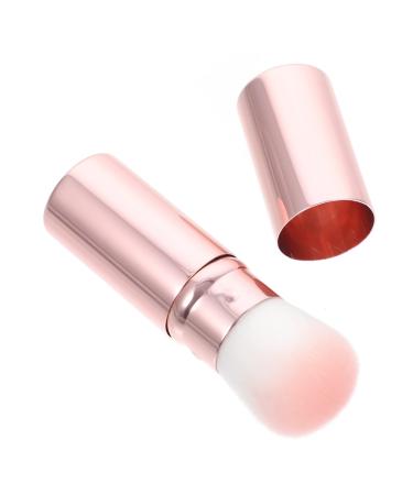 Gogogmee 1pc Blush Brush Travel Makeup Brush Blush Powder Brush Buffing Brush Portable Makeup Brush Blusher Brush Cosmetics Brush Retractable Makeup Brush Foundation Miss Aluminum Trimming