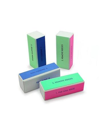 10PCS Professional 4 Ways Nail Buffing Block Manicure Pedicure Tool Emery Board Nail Art Care Buffing Buffer Sanding Files Shiny Block Colourful