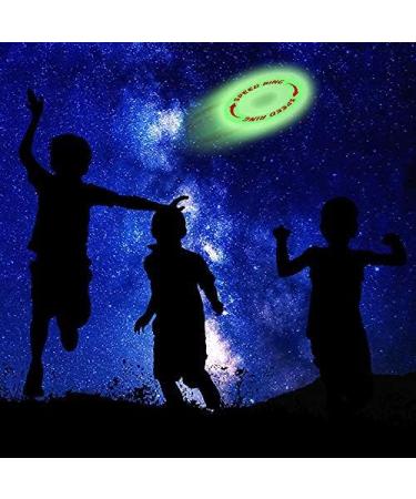 URBANSTREAM Glow in The Dark Flying Rings Discs - 4 Pack | Floats on Water | Light-Up Frisbees - Buy Online on SooperMarket.com