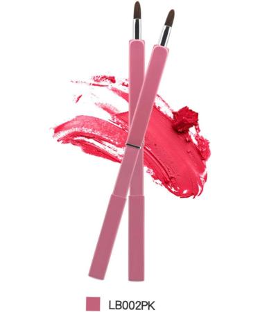 Retractable Brush for Lipstick Cosmetics Lip Brush Makeup Brush Tool Lip Brush Applicator Lipstick Brush Lipstick Applicator Metal Rod Portable Travel Pink - Buy Online on SooperMarket.com