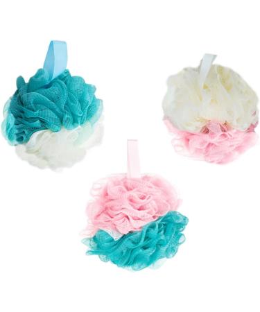 Angoily 6 Pcs Natural Loofah Bath Sponge Set - Soft Shower Poufs for Exfoliating Skin & Luxurious Bath Experience - Buy Online on SooperMarket.com