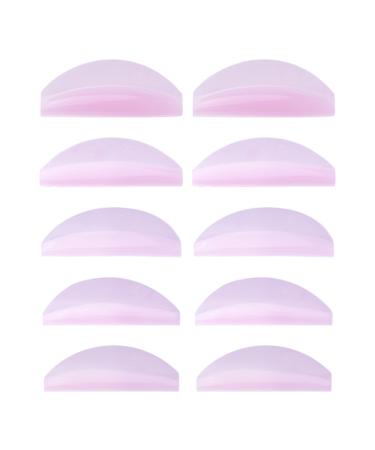 Geteawily Eyelash Holder Pads | 5 Pairs Under Eye Lash Lift Pad | Skin-Friendly Silicone Eye Lash Lift Tools Under Eye Lash Lift Pad for Enhances Various Eyebrows
