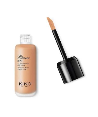 KIKO Milano Full Coverage 2-in-1 Foundation & Concealer 09 - WB 60 | 3 in 1 foundation and concealer superior coverage Warm Beige 60
