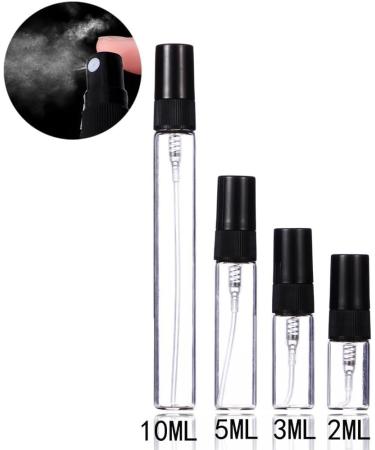 GeRRiT Fine Mist Spray Dispensing Bottle Portable Mini Empty Perfume Glass Spray Clear Empty Fine Mist Travel Bottle Set Refillable Containers for Cleaning Gardening Plant - Buy Online on SooperMarket.com