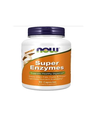 Now Foods Super Enzymes 90 Capsules Digestive Enzyme