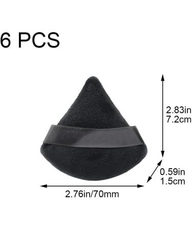 Triangle Powder Puffs 6pcs Powder Sponge Cushion Puffs Soft Face Powder Puff for Loose Powder Pressed Powder Face Cosmetic - Buy Online on SooperMarket.com