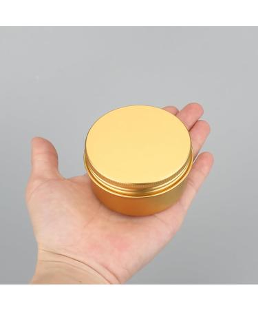 Zeoabsy 10 Pieces 80ml Gold Aluminum Empty Jars - Durable Stylish Containers for All Your Needs | Buy Internationally - Buy Online on SooperMarket.com