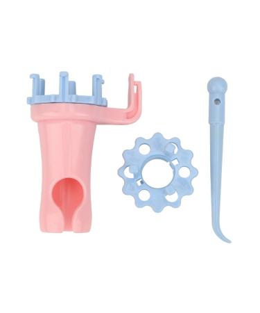 Zerodis Knitting Spool Knitter  Knit Spool Loom Set Double Head Knitting Rope Maker Needle Knit DIY Craft Wool Knitting Needle Tools Manual Spool Knitter