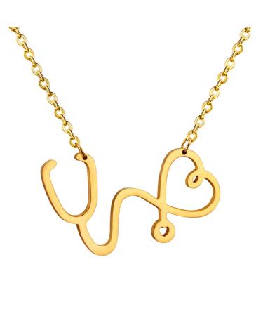 1Pc Punk Pendant Necklace Graduation Necklace Pendant choker m necklace for women necklace Stainless punk choker student gold and silver Charm