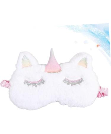 Buy Gatuida 2pcs Cute Sleeping Eye Mask - Cartoon Eye Cover for Women & Kids | Embroidered White Sleep Mask | Ideal for Travel & Relaxation - Buy Online on SooperMarket.com
