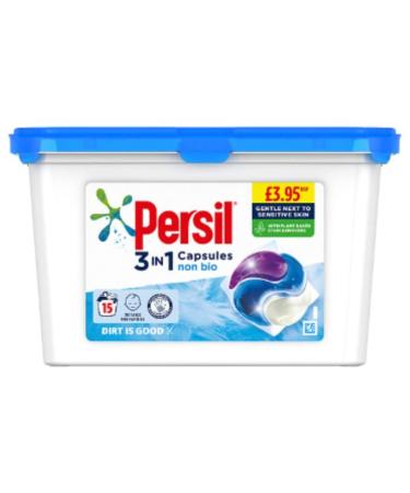 Persil Non Bio Laundry Washing Capsules 15 Wash x Case of 3