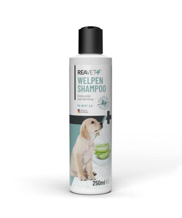 Reavet puppy shampoo aloe vera 250ml - extra mild for dogs puppies I dog shampoo shampoo for dogs - shiny & easy -to -comb fell perfume -free dog shampoo sensitive puppy shampoo 250ml