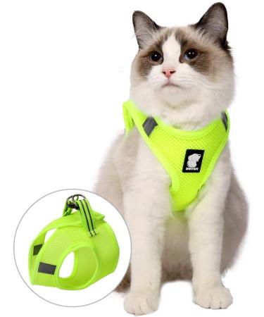Shop Lianzimau Cat Dishes & Ultra Light Escape Protection Vest for Kittens - Adjustable Soft Network Jacket (1 Pack) in Fruit Green - Buy Online on SooperMarket.com