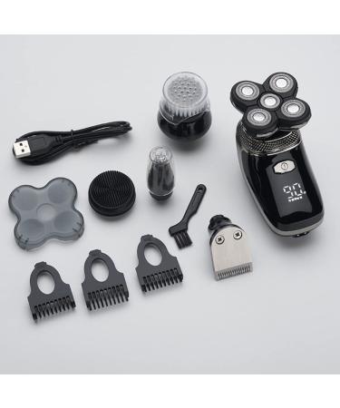 5 in 1 Electric Shaver USB Rechargeable Floating Heads Razors Clipper Nose Ear Hair Trimmer Men Facial Cleaning Brush