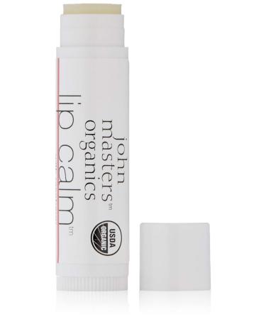 John Masters Organics Lip Calm Raspberry | 95% Organic Ingredients | USDA Organic | Ultra Hydrating | Cruelty-Free  0.15 Ounce (Pack of 1)