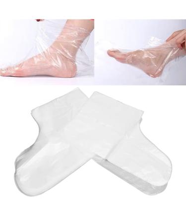 100 pieces of beauty foot mask Clear disposable foot mask made of plastic moisturizing beauty foot masks for skin care acupuncture business beauty salon paraffin Bad