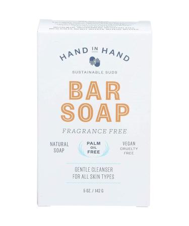 HAND IN HAND SOAP Fragrance Free Bar Soap 5 OZ