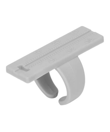 Dentistry is finger Lineal Ring Dentistry Shear Measure Ring Plastic Accuracy Skala Portable compact tooth size Lineal for dentist high temperature resistance (gray)