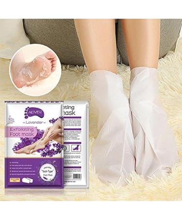 5-Pack Lavender Foot Mask - Peeling Dead Skin Remove Baby Soft Feet for Men & Women - Kallus Remover (40g) - Buy Online on SooperMarket.com