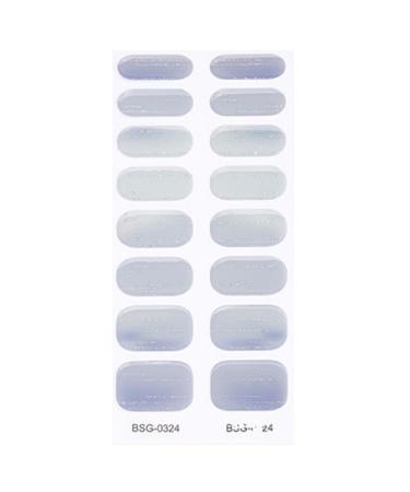 Semi Cured Gel Nail Polish Stickers Fashion Classical Nails Strips Waterproof Adhesive Full Wraps Gel Nail Art Stickers Semi Cured Gel Nail Strips Starter Kits Bsg0324