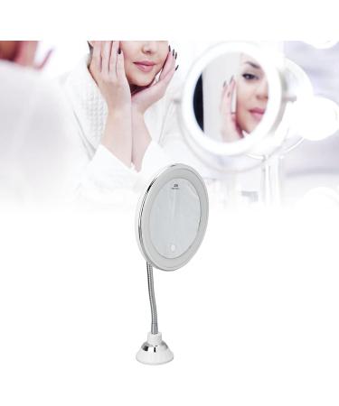 Mirror With Lights Lighted Makeup Mirror With Magnification Rechargeable Double Side 3 Color Lighting Makeup Mirror Dimmable Vanity Mirror With Touch Control 360 Rotation Standing Desk Mirror Suction - Buy Online on SooperMarket.com