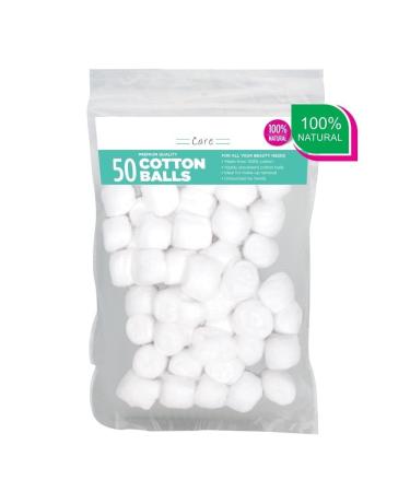 Spancare Cotton Ball for Eye Face Makeup and Nail Paint Remover (Pack of 50)