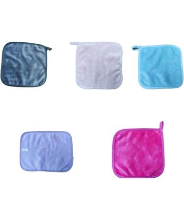 Dajidafu 10 Pieces Face Cleaning Cloth Reusable Washable Replacement Solid Color Hanging Girls Makeup Cosmetic Remover Pad Pink - Buy Online on SooperMarket.com