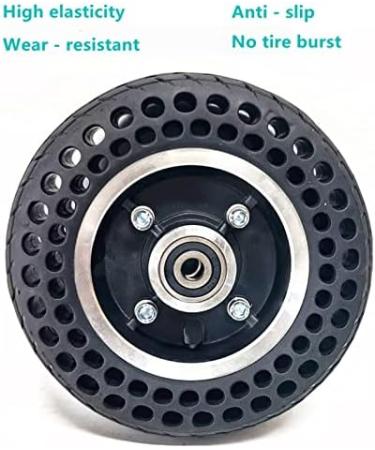 Wheelchair Front Wheel 7X1 3/4 Wheelchairer Wheels Electric Wheelchair Wheel Replacement Parts Front Wheelchair Wheel Honeycomb Solid Tire Black Aluminum Alloy Hub Set of 2/8Mm - Buy Online on SooperMarket.com