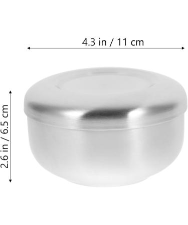 Frcolor Men's Shaving Bowl & Soap Set | Stainless Steel Shaving Accessories & Wooden Stand for Perfect Shave - International Shipping Available - Buy Online on SooperMarket.com