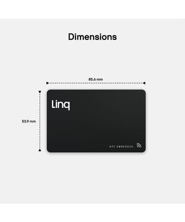 Linq Digital Business Card - Smart NFC Contact & Networking Card (Bamboo) - Buy Online on SooperMarket.com