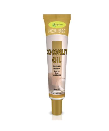 Difeel Mega Care Hair Oil - Coconut Oil 1.4 Ounce (6-Pack)