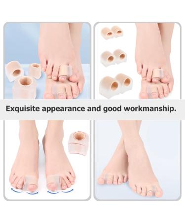 Gatuida Silicone Toe Separator + Bunion Corrector 2 Pairs - Thumb Splint Included | Overlapping Toe Relief | 3.6x3.5cm - Buy Online on SooperMarket.com