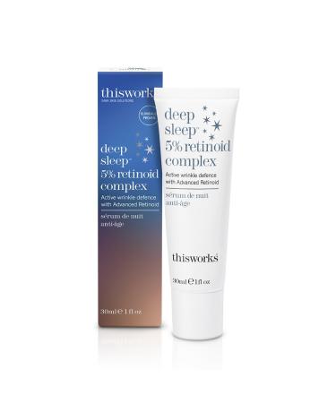 This Works Deep Sleep 5% Retinoid Complex 30ml - Anti Aging Night Cream with Hyaluronic Acid and Granactive Retinoid - Intensive Overnight Serum for Women to Reduce Fine Lines and Wrinkles