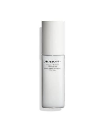 Shiseido Men Energizing Moisturizer Extra Light Fluid - 100 mL - Reduce the Look of Fine Lines  Dullness & Dry Skin - Non-Greasy  Extra-Light Texture